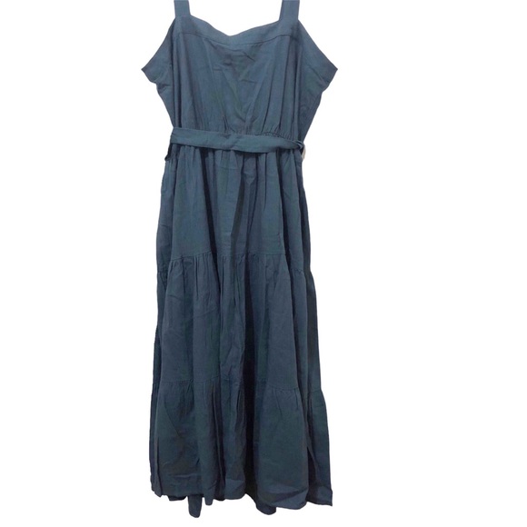 🆕 Gabby Skye Dress Flap Pocket Sleeveless size 14 Navy - Picture 6 of 7